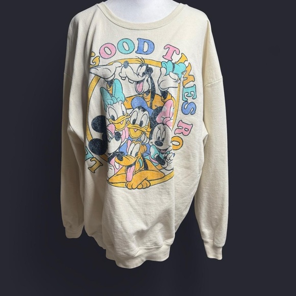 Disney Parks Mickey & Friends "Let the Good Times Roll" Sweater XL - Picture 1 of 8